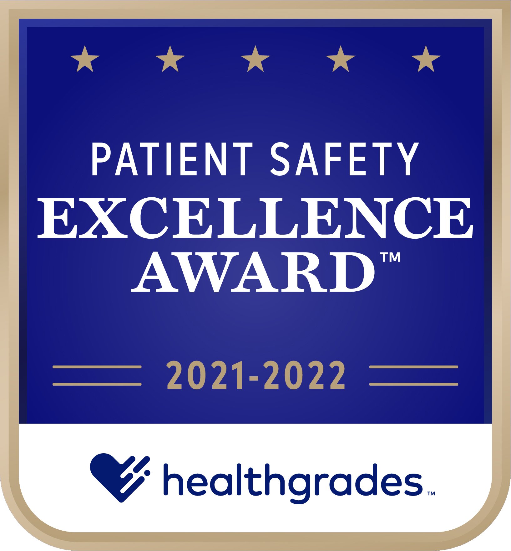 healthgrades 2021-2022 award logo