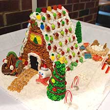 Gingerbread house at the hospital.