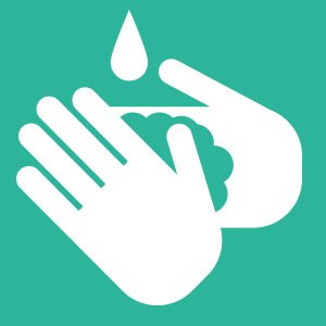 Handwashing icon.